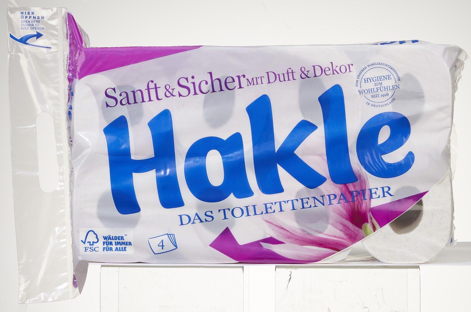 Hakle Toilettenpapier SANFT & SICHER 4-lagig