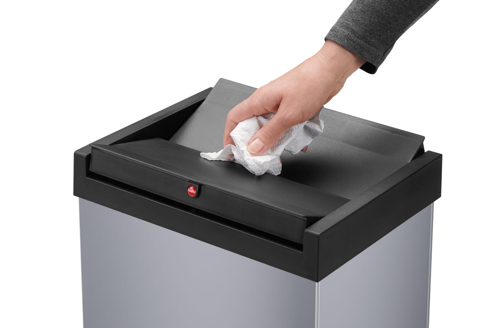 Hailo Mülleimer Big-Box Swing XL 52,0 l silber
