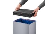 Hailo Mülleimer Big-Box Swing XL 52,0 l silber