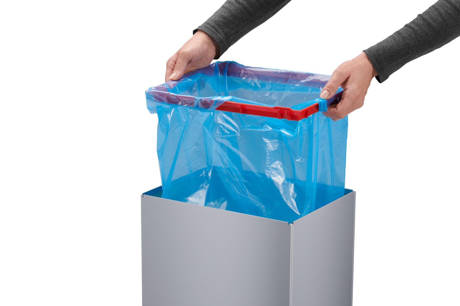 Hailo Mülleimer Big-Box Swing XL 52,0 l silber