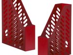 HAN Stehsammler Klassik antistatischer, schwermetallfreier Kunststoff rot , DIN A4