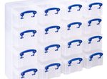 Really Useful Box Aufbewahrungsbox 16x 0,3 l - 37,5 x 12,5 x 31,0 cm transparent