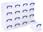 Really Useful Box Aufbewahrungsbox 16x 0,3 l - 37,5 x 12,5 x 31,0 cm transparent