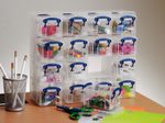 Really Useful Box Aufbewahrungsbox 16x 0,3 l - 37,5 x 12,5 x 31,0 cm transparent