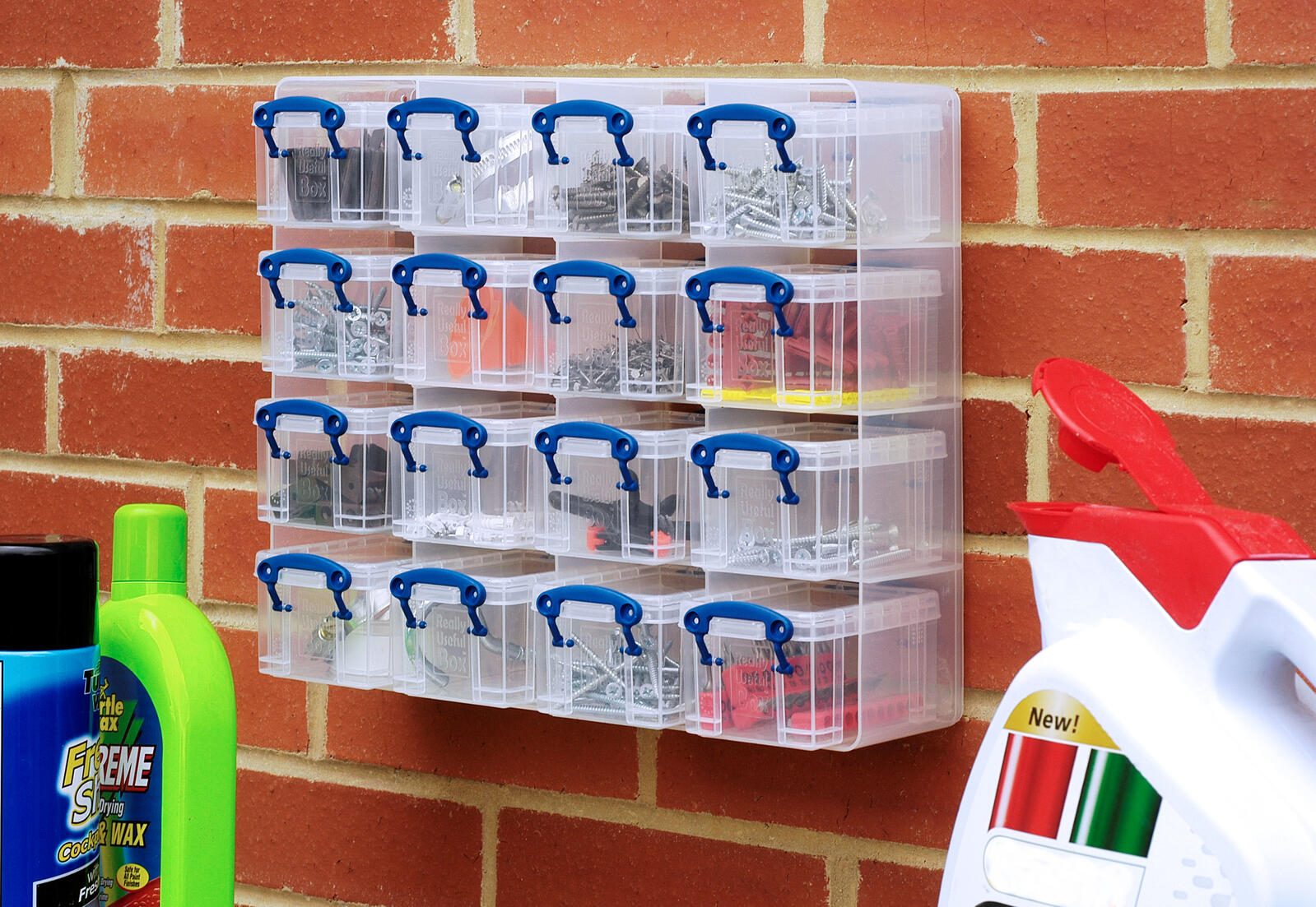 Really Useful Box Aufbewahrungsbox 16x 0,3 l - 37,5 x 12,5 x 31,0 cm transparent