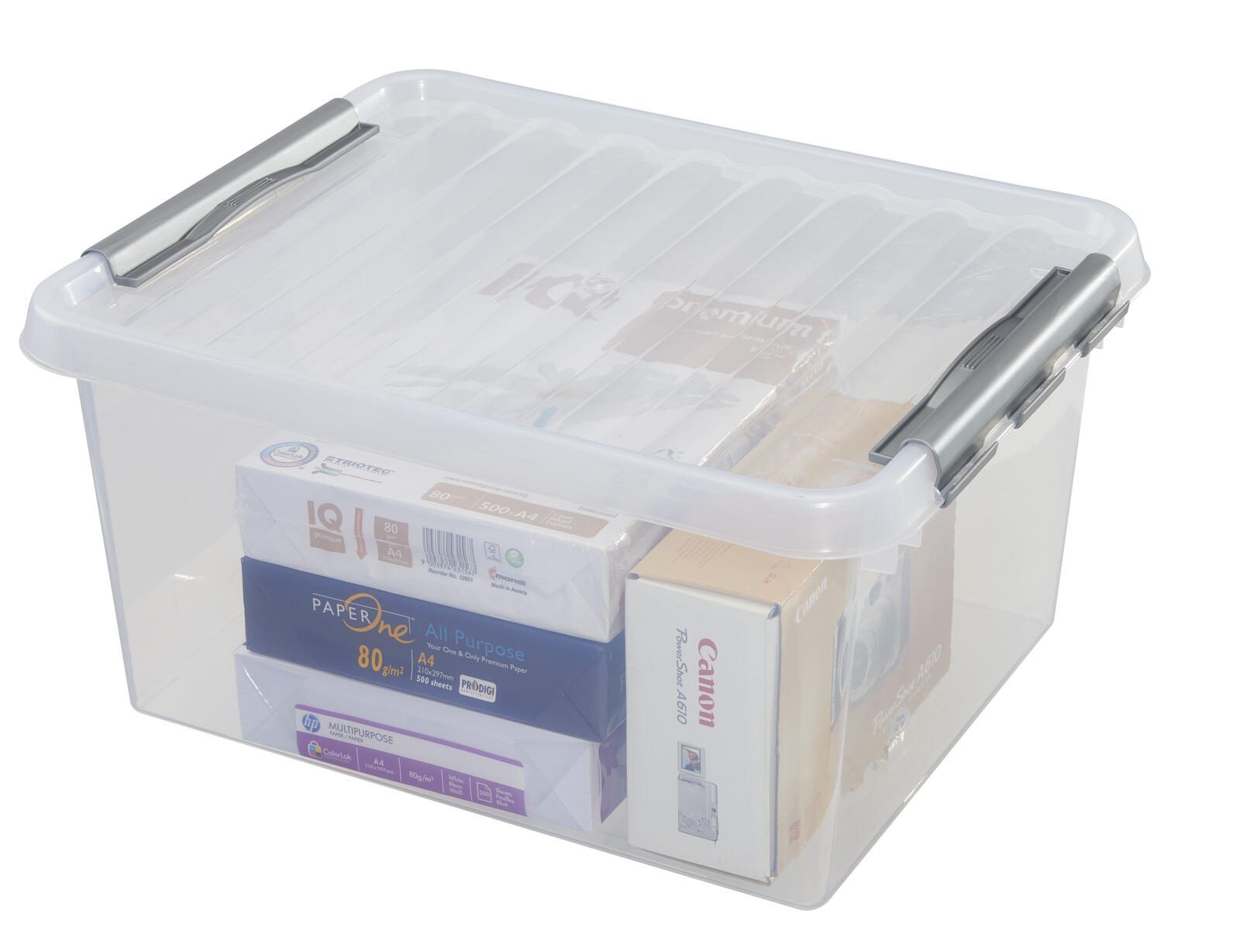sunware® Aufbewahrungsbox Q-line 36,0 l - 50,0 x 40,0 x 25,5 cm transparent
