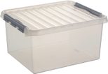 sunware® Aufbewahrungsbox Q-line 36,0 l - 50,0 x 40,0 x 25,5 cm transparent