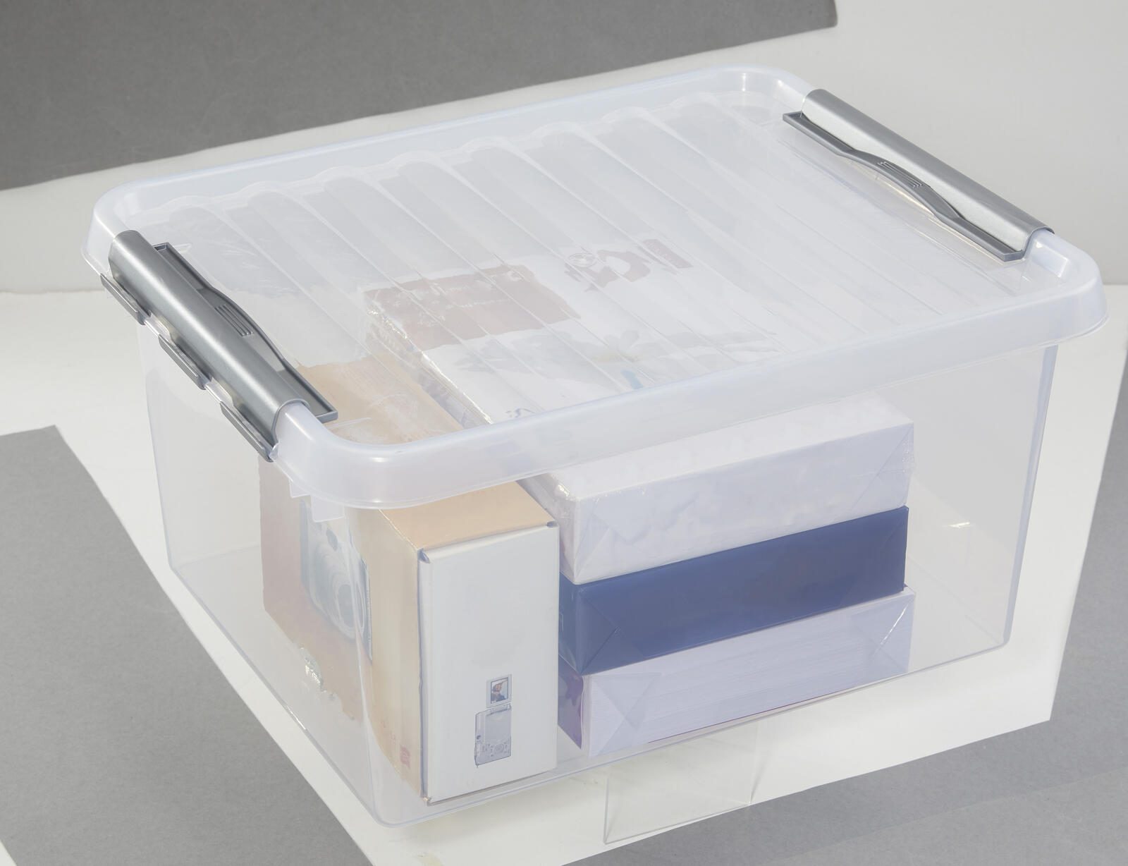 sunware® Aufbewahrungsbox Q-line 36,0 l - 50,0 x 40,0 x 25,5 cm transparent
