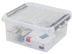 sunware® Aufbewahrungsbox Q-line 18,0 l - 40,0 x 40,0 x 18,0 cm transparent