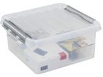 sunware® Aufbewahrungsbox Q-line 18,0 l - 40,0 x 40,0 x 18,0 cm transparent
