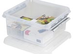 sunware® Aufbewahrungsbox Q-line 18,0 l - 40,0 x 40,0 x 18,0 cm transparent