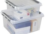 sunware® Aufbewahrungsbox Q-line 18,0 l - 40,0 x 40,0 x 18,0 cm transparent