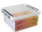 sunware® Aufbewahrungsbox Q-line 18,0 l - 40,0 x 40,0 x 18,0 cm transparent