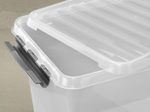 sunware® Aufbewahrungsbox Q-line 52,0 l - 50,0 x 40,0 x 38,0 cm transparent