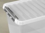 sunware® Aufbewahrungsbox Q-line 52,0 l - 50,0 x 40,0 x 38,0 cm transparent