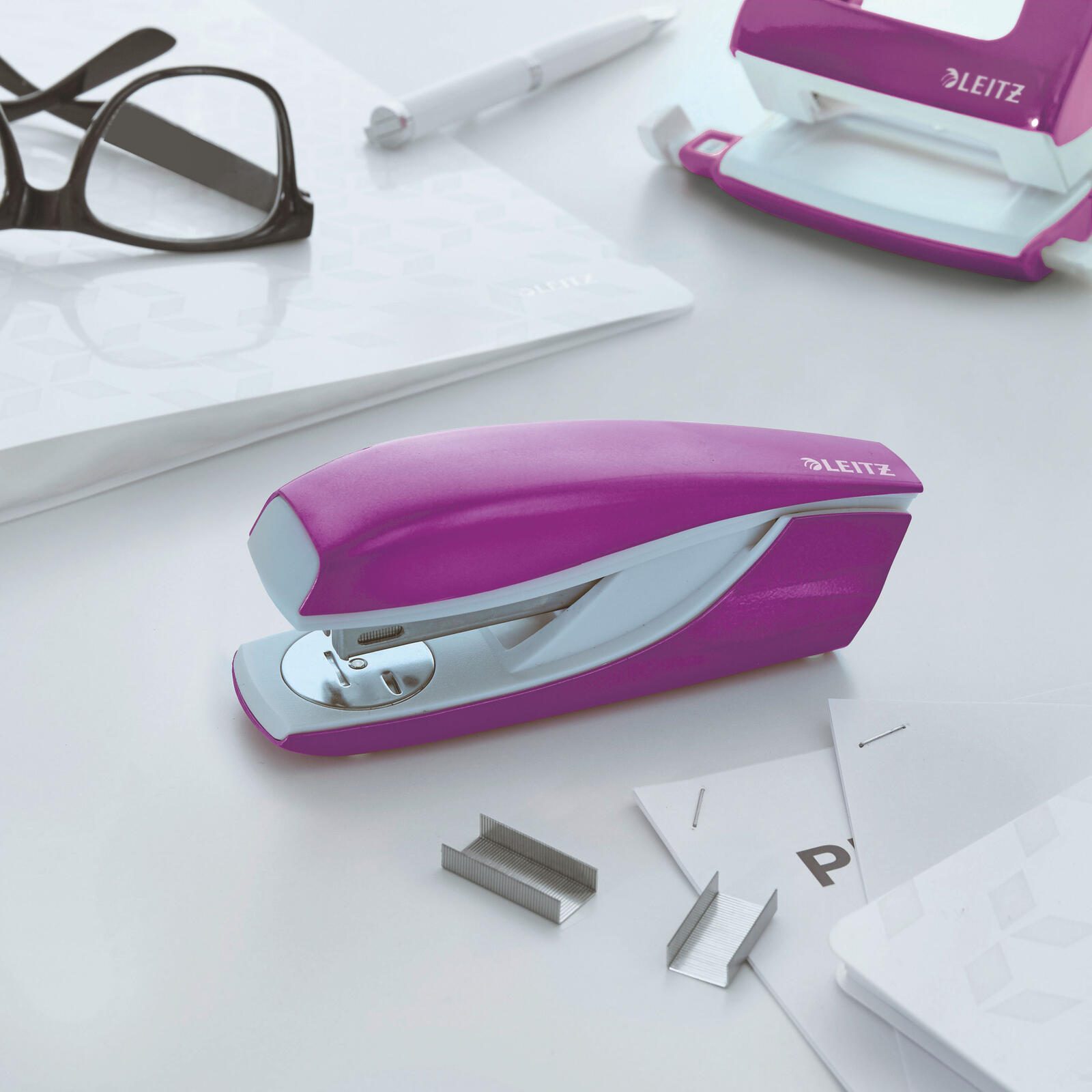 LEITZ Heftgerät NeXXt 5502 WOW violett-metallic