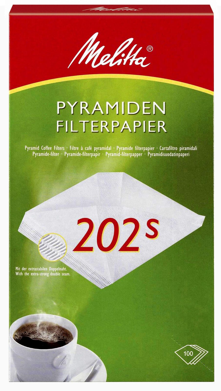 Melitta Kaffeefilter PYRAMIDEN FILTERPAPIER 202s