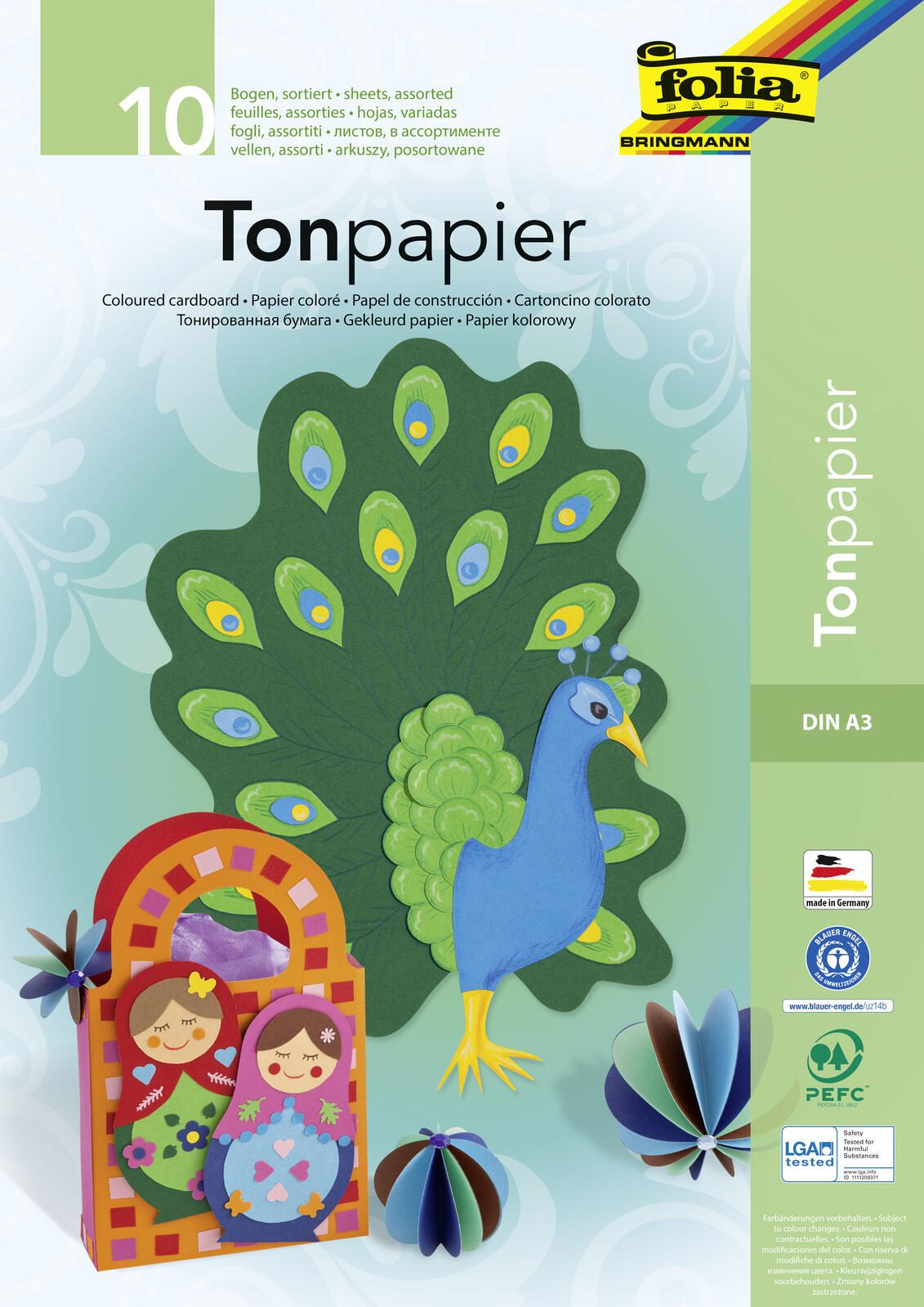 folia Tonpapier DIN A3 130 g/m²