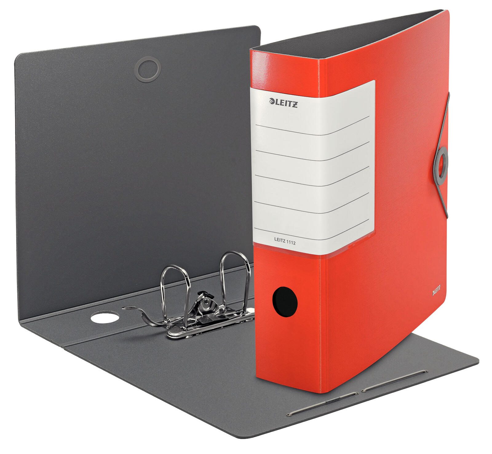 LEITZ Ordner Rückenbreite 8.2 cm DIN A4 Kunststoff hellrot