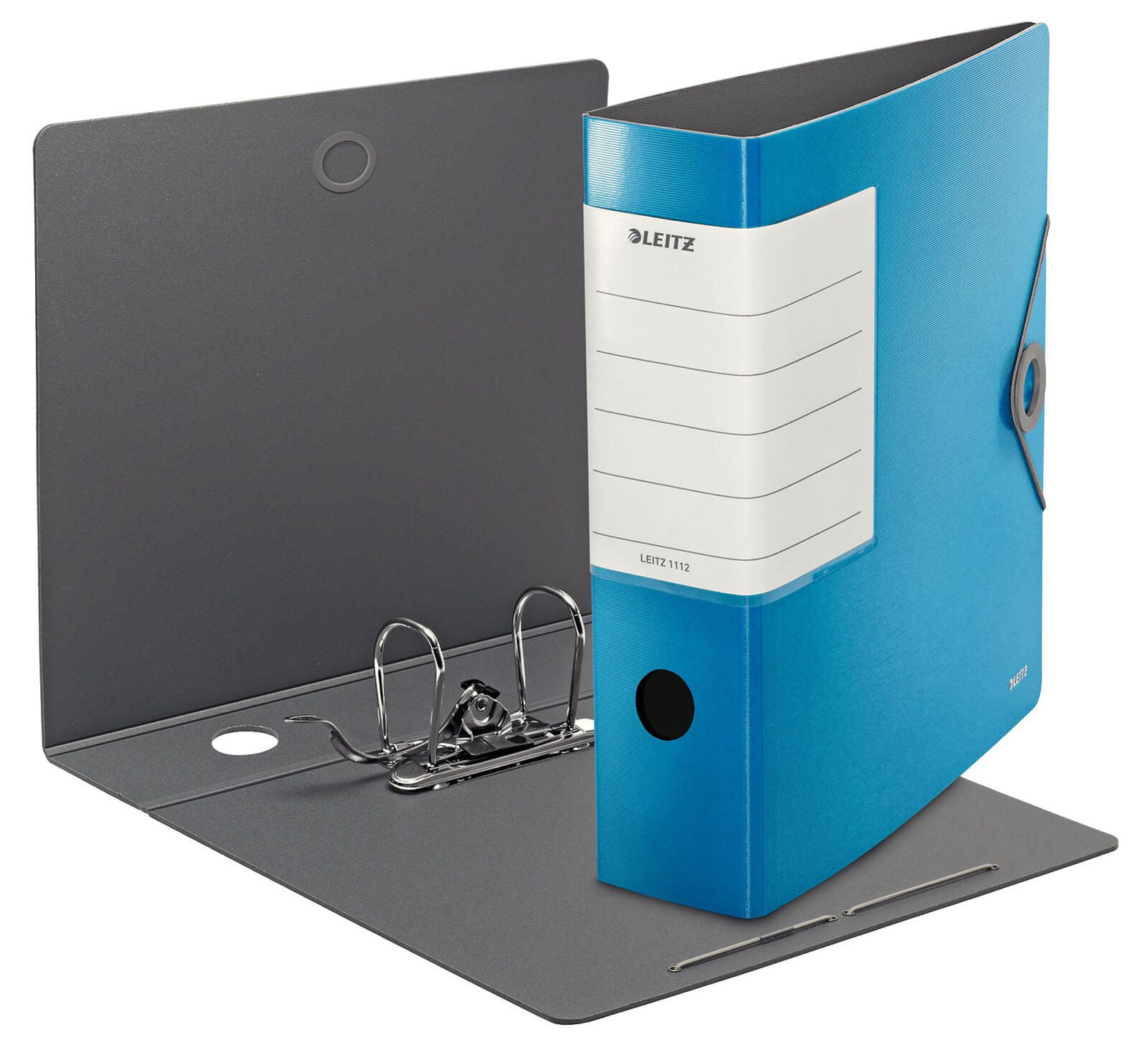 LEITZ Ordner Rückenbreite 8.2 cm DIN A4 Kunststoff hellblau