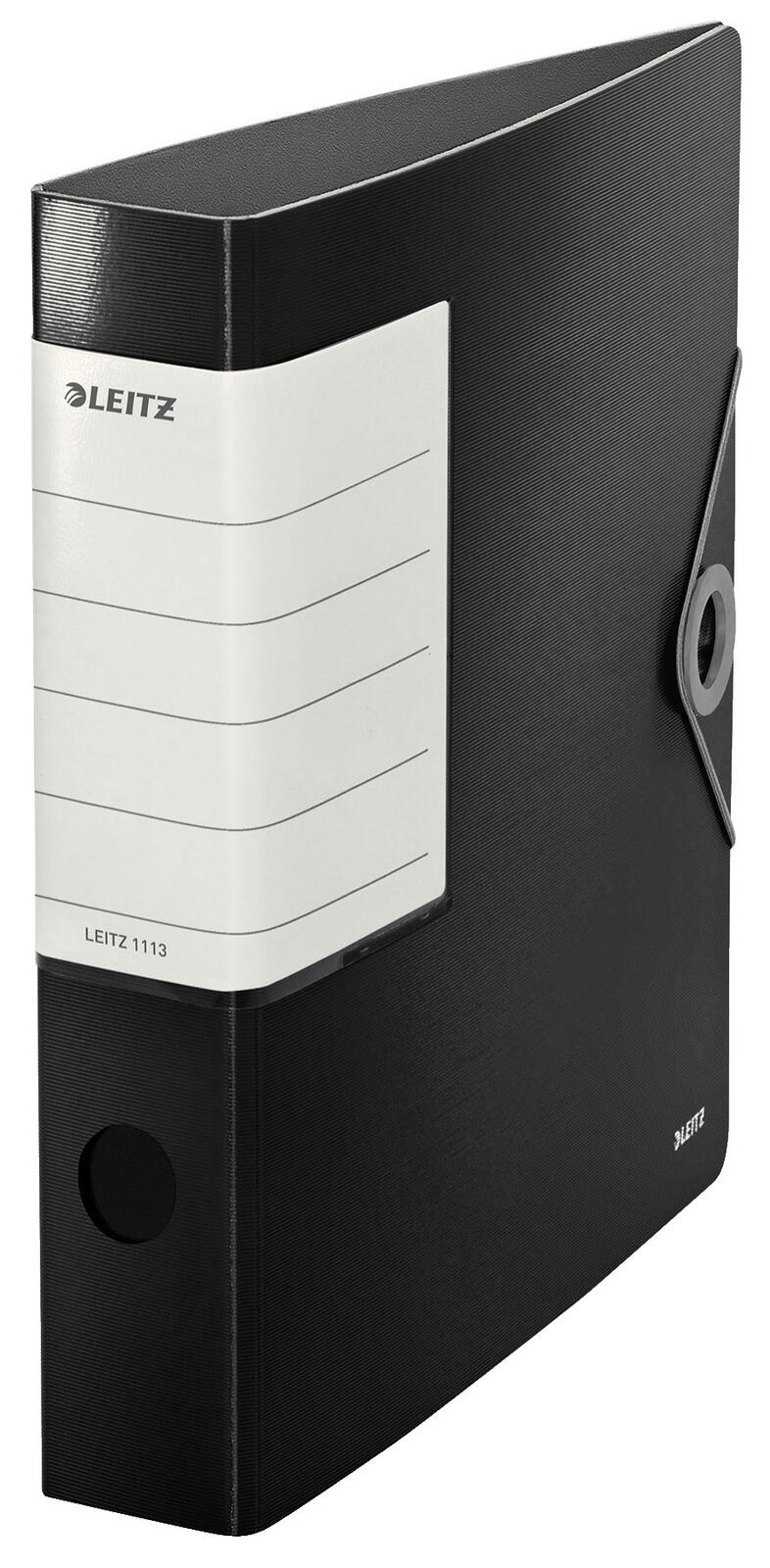 LEITZ Ordner Rückenbreite 6.2 cm DIN A4 Kunststoff schwarz
