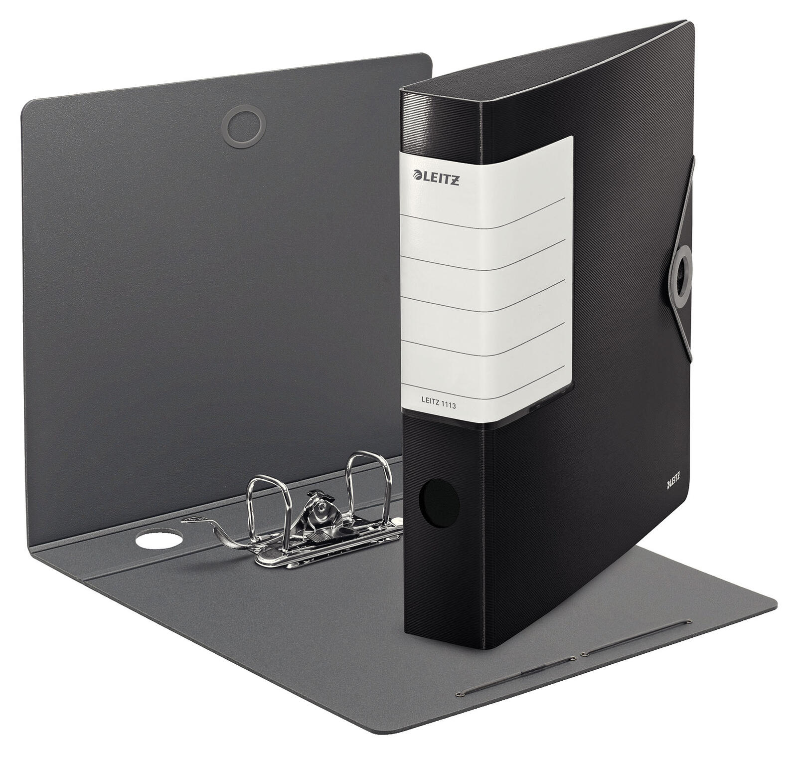 LEITZ Ordner Rückenbreite 6.2 cm DIN A4 Kunststoff schwarz