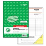 SIGEL Formularbuch Rechnung für Kleinunternehmer mit fortlaufenden Nummern (ohne MwSt.-Ausweis) DIN A5 2x 30 Seiten