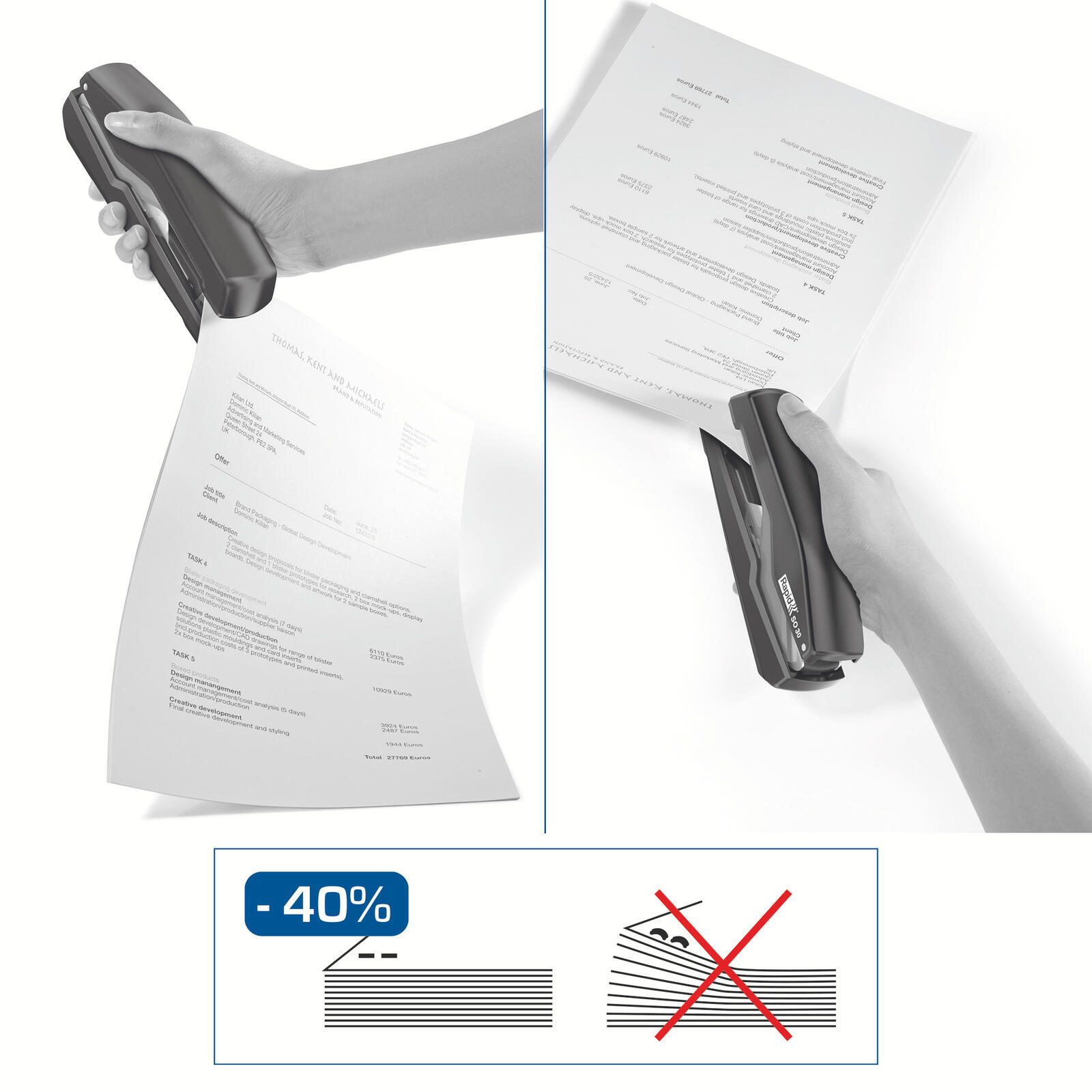 Rapid Heftgerät SO30 schwarz-grau