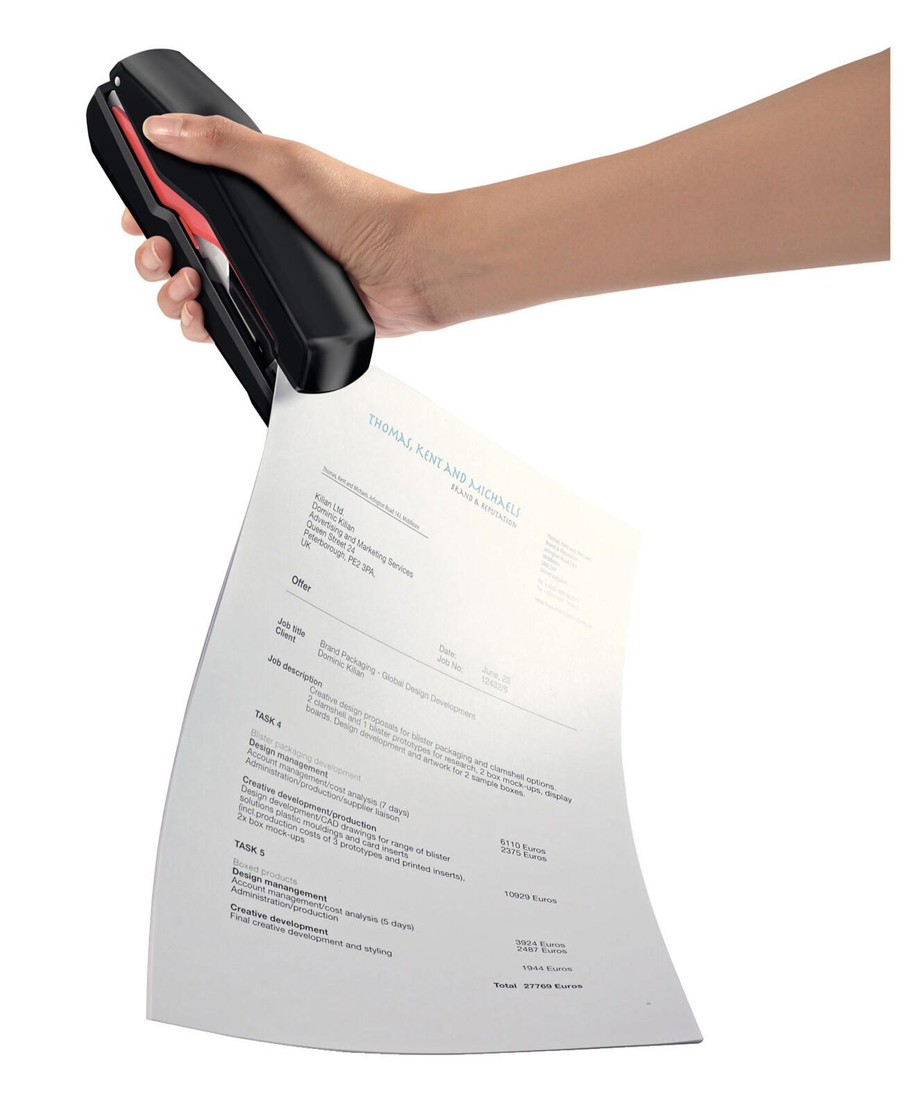 Rapid Heftgerät SO30 schwarz-rot