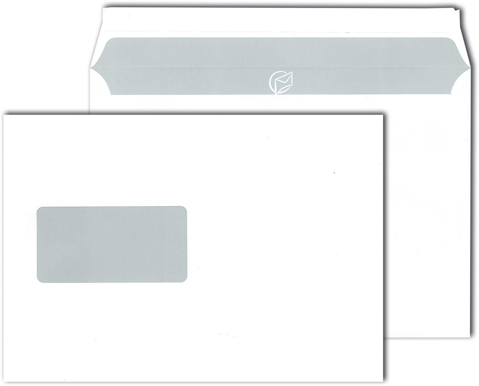 MAILmedia Briefumschläge DIN C5 mit Fenster haftklebend