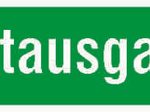 Hinweisaufkleber Notausgang 29.7 cm x 10.5 cm