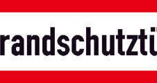 Brandschutzaufkleber Brandschutztür 29.7 cm x 10.5 cm
