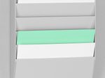 PAPERFLOW Wandprospekthalter DIN A4 6-Fach grau