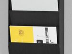 PAPERFLOW Wandprospekthalter DIN A4 6-Fach schwarz