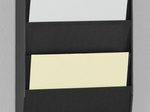 PAPERFLOW Wandprospekthalter DIN A4 6-Fach schwarz