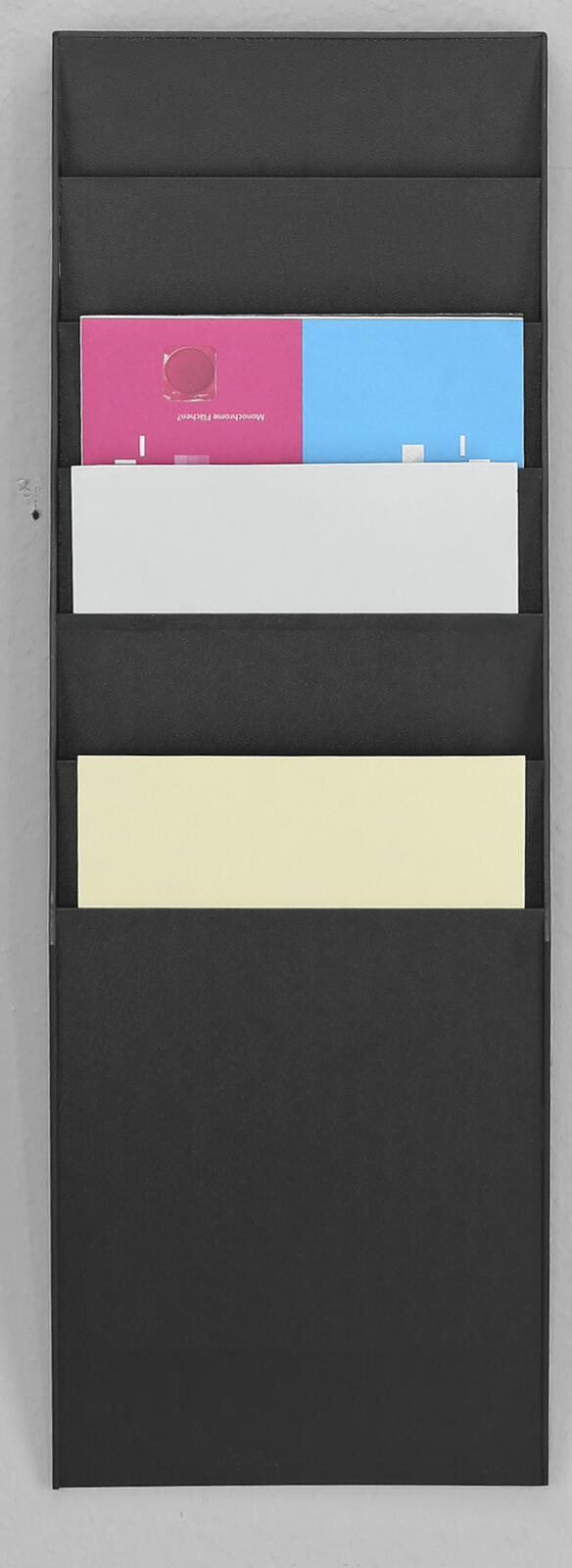 PAPERFLOW Wandprospekthalter DIN A4 6-Fach schwarz