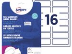 AVERY Zweckform Namensetiketten L4783-20 weiß 88,9 x 31,0 mm