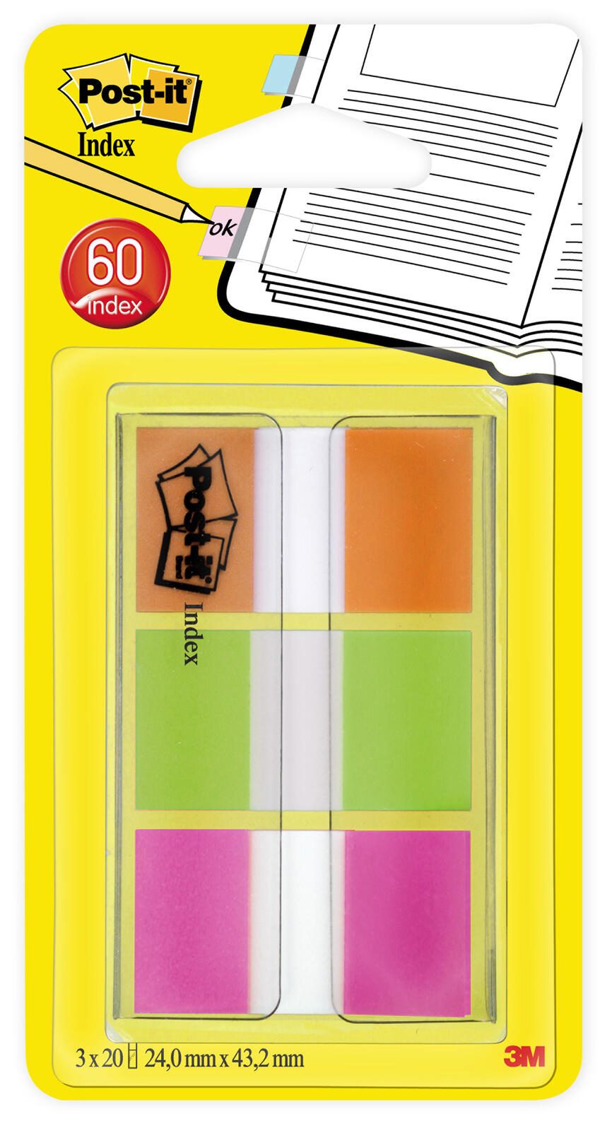 Post-it® Index Haftmarker 2,4 x 4,3 cm