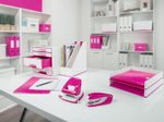 LEITZ Briefablage WOW Duo Colour DIN A4 perlweiß/pink