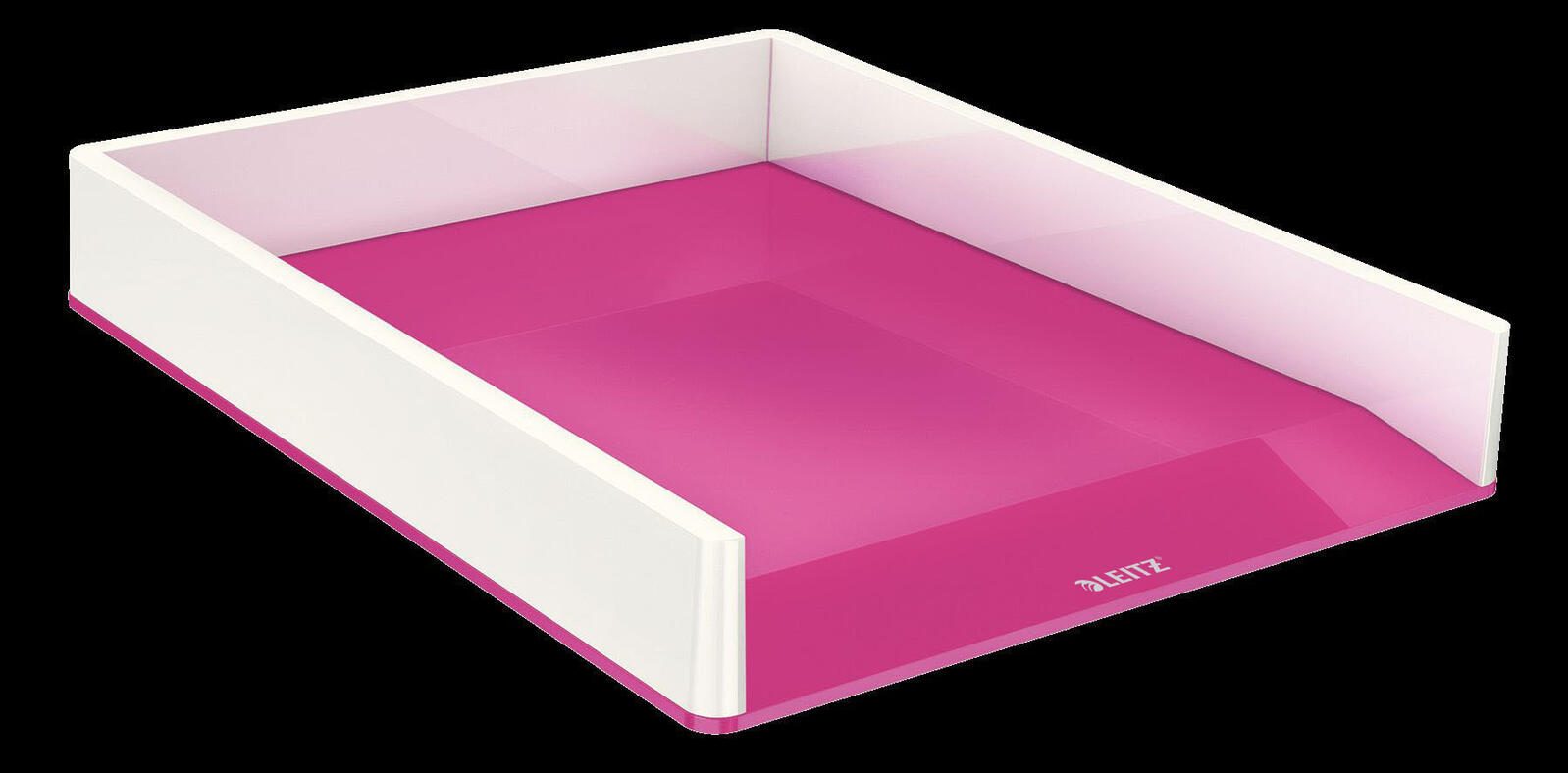 LEITZ Briefablage WOW Duo Colour DIN A4 perlweiß/pink