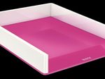 LEITZ Briefablage WOW Duo Colour DIN A4 perlweiß/pink