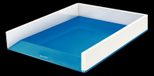 LEITZ Briefablage WOW Duo Colour DIN A4 perlweiß/blau