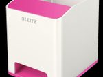 LEITZ WOW Duo Colour Stiftehalter 9,0 x 10,1 x 10,0 cm perlweiß/pink