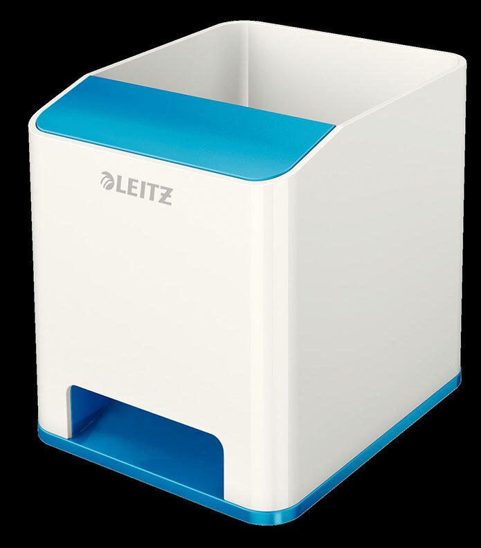 LEITZ WOW Duo Colour Stiftehalter 9,0 x 10,1 x 10,0 cm perlweiß/blau