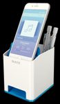 LEITZ WOW Duo Colour Stiftehalter 9,0 x 10,1 x 10,0 cm perlweiß/blau