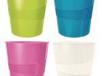 LEITZ Papierkorb WOW Duo Colour 15,0 l weiß