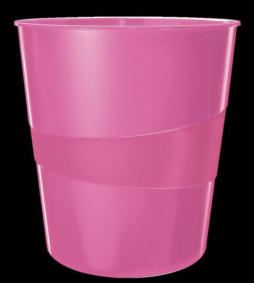 LEITZ Papierkorb WOW Duo Colour 15,0 l pink