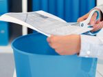 LEITZ Papierkorb WOW Duo Colour 15,0 l blau