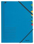 LEITZ 3907 Ordnungsmappe DIN A4 7 -Fach blau