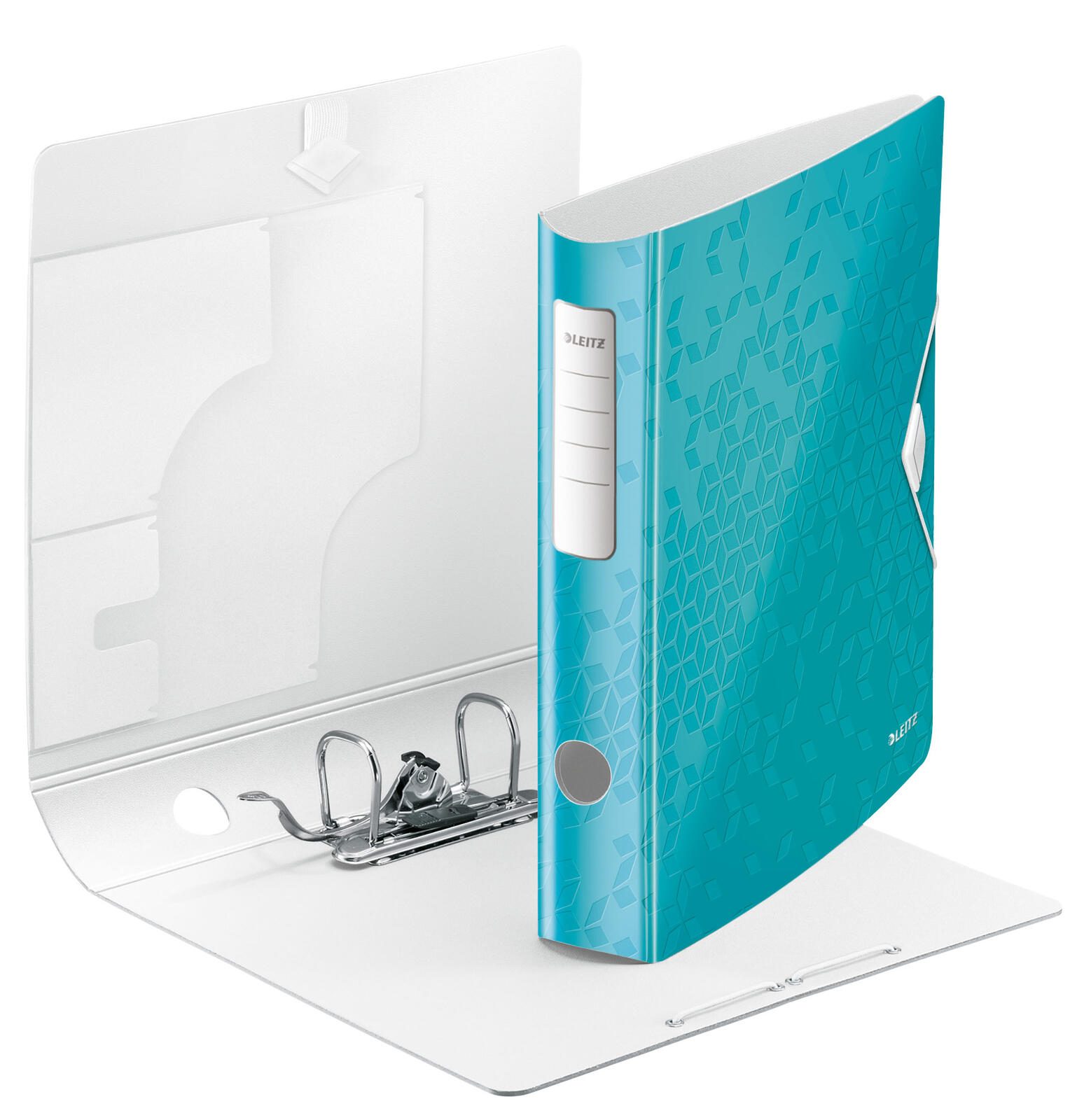LEITZ Ordner Rückenbreite 6.5 cm DIN A4 Kunststoff eisblau